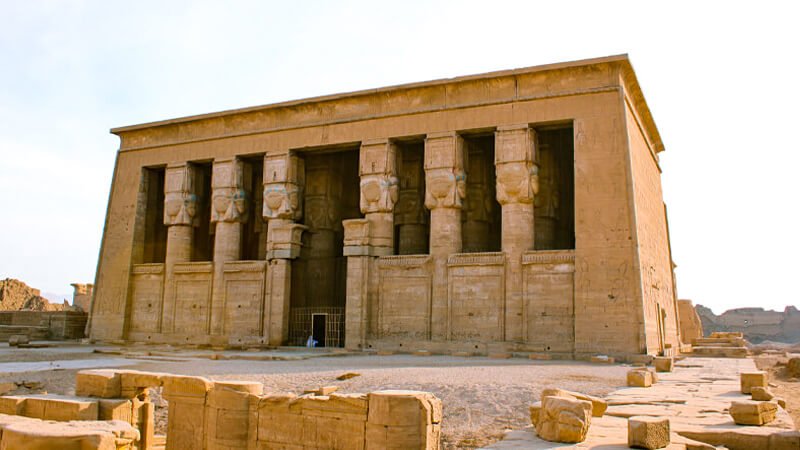 The Temple of Dendera, near the nile river in Egypt